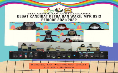 Debat Calon Ketua dan Wakil MPK/OSIS Periode 2021/2022